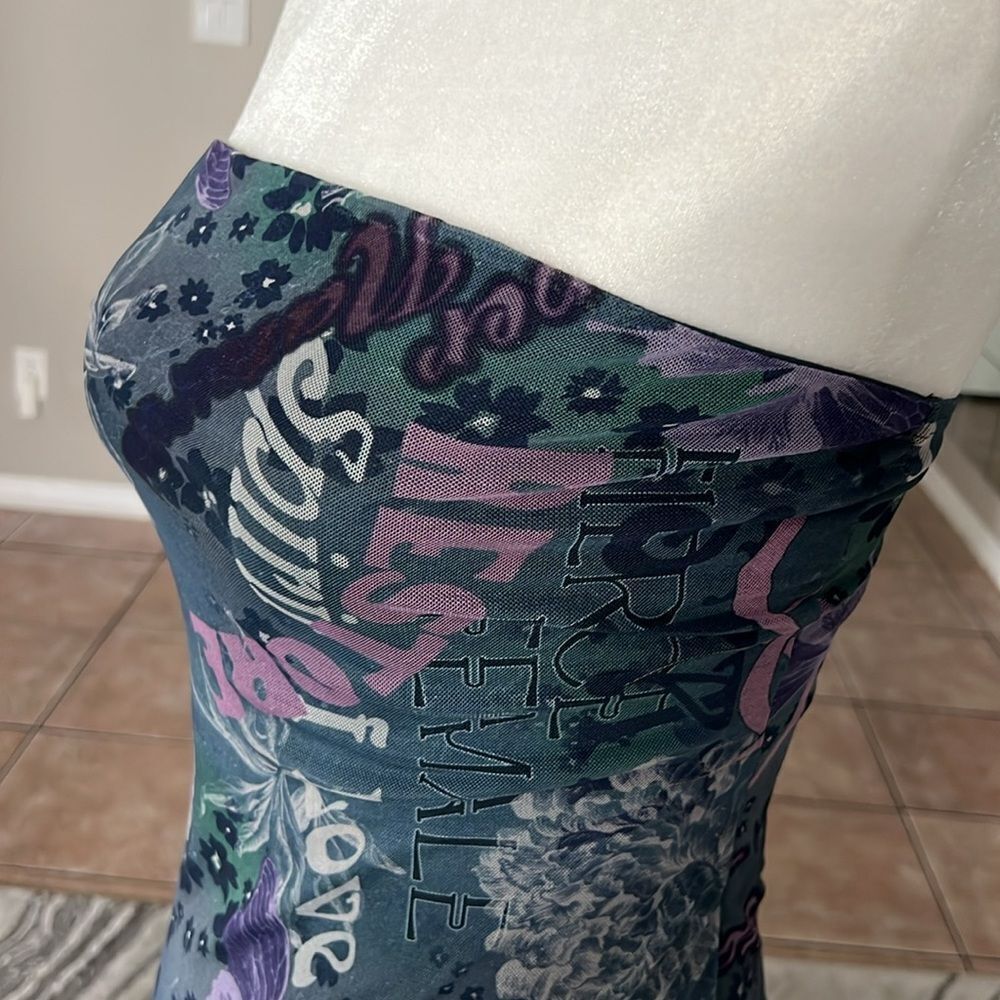 NWOT Urban Outfitters Floral Mesh Strapless Tube MIDI Dress - Picture 4 of 8